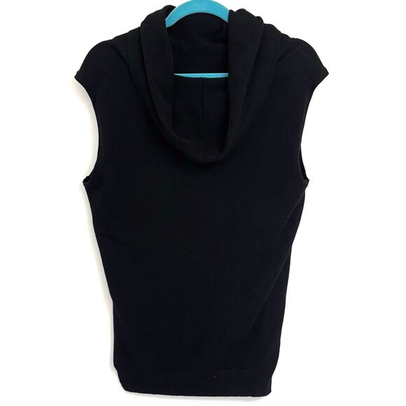 Roz & Ali Women's (2X) Black Sleeveless Cowl Neck Sweater 9”of Material for Cowl - Picture 5 of 11